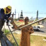 3 La Alcaldía de restauración del monumento a San Óscar Arnulfo Romero