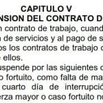 suspensión de trabajo