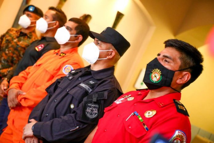 En el curso participaron rescatistas, policías, soldados y bomberos. Foto: Secretaría de Prensa de la Presidencia.