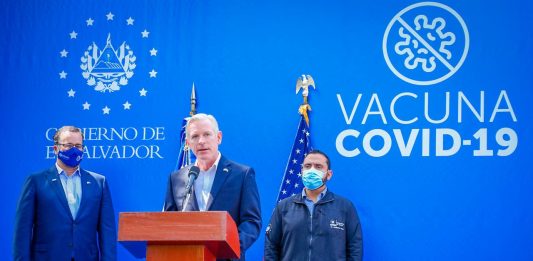 Estados Unidos dona a El Salvador $2 millones para contribuir al Plan de Vacunación contra COVID-19 | Foto: Secretaría de Prensa de la Presidencia