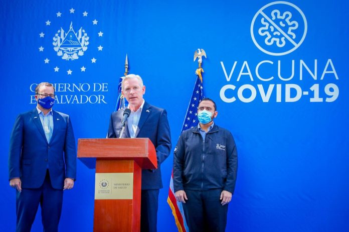 Estados Unidos dona a El Salvador $2 millones para contribuir al Plan de Vacunación contra COVID-19 | Foto: Secretaría de Prensa de la Presidencia