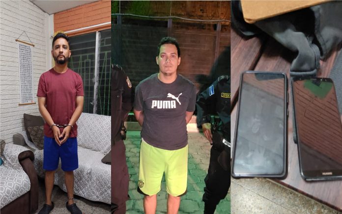 Dos sujetos fueron capturados en las últimas horas acusados de fraude informático. Foto: Fiscalía.