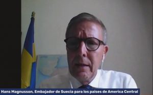Hans Magnusson, Embajador de Suecia en los países de Centroamérica. Foto: Captura.