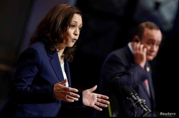 El vicepresidente estadounidense Harris visita Guatemala el siete de junio del 2021.