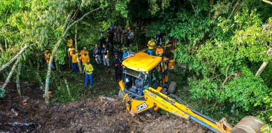 La zona señalada funciona como recibidero de ripio. Foto: Cortesía.