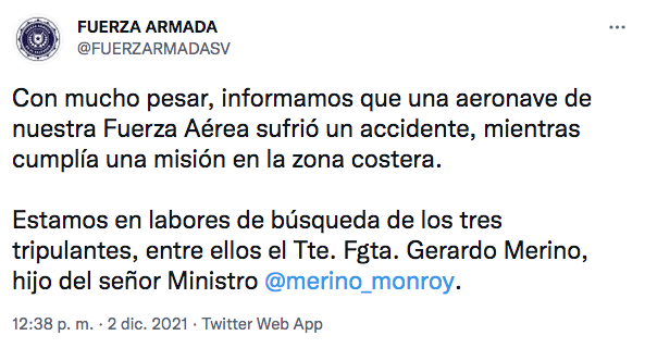 tweet accidente