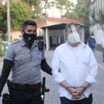 David Munguía Payés, ex Ministro de la Defensa Nacional es llevado al Centro Penal “La Esperanza”.