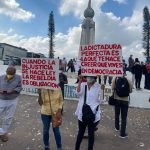 Jueces de la república se manifiestan exigiendo independencia en sus funciones. Foto: Cortesía.