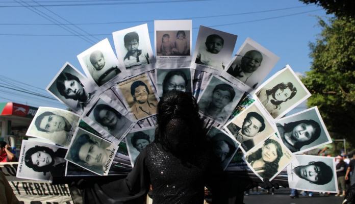 Organizaciones de la sociedad civil marcharon este domingo para pronunciarse sobre los desaparecidos. 2021 cerró con más de 1,500 casos. Foto: Cortesía.