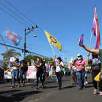 Organizaciones LGBTI marchan para exigir el reconocimiento de sus derechos y la promulgación de una ley que proteja su integridad. Foto: Cortesía.