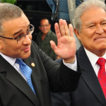 Mauricio Funes y Salvador Sánchez Cerén. Foto: Cortesía.