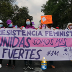Movimientos feministas marchan en conmemoración del Día Internacional de la Mujer. Foto: YSKL.