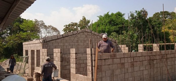 Proyecto habitacional en construcción. Foto: Ministerio de Vivienda.