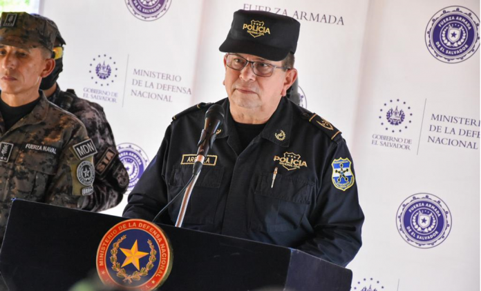 Mauricio Arriaza Chicas, Director de la Policía Nacional Civil. Foto: Cortesía.