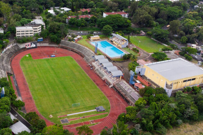 Complejo Deportivo Universitario. Universidad de El Salvador, UES. Foto: Cortesía.
