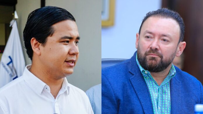 Andy Failer, presidente de Nuestro Tiempo - Guillermo Gallegos, diputado de GANA. Imagen de cortesía. Imagen de cortesía.