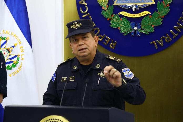 Mauricio Arriaza Chicas, Director de la Policía Nacional Civil. Imagen de Cortesía.