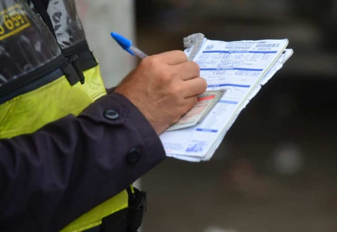 Multas de tránsito. Foto: Cortesía.