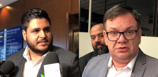 Concejal de San Salvador, Héctor Silva; y Diputado de la Asamblea Legislativa, Christian Guevara. Foto: YSKL.