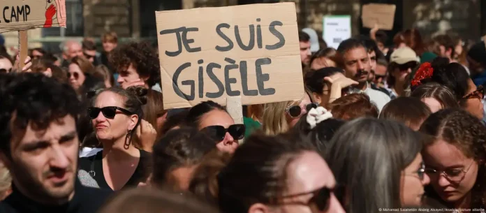 Al grito de "todas somos Gisèle", 10.000 personas manifestaron el fin de semana en Francia en apoyo a la principal víctima Gisèle Pelicot.. Foto: Cortesía.
