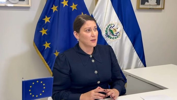 Ana Coimbra, jefa de cooperación de la Unión Europea en El Salvador. Foto: YSKL. Ana Coimbra, jefa de cooperación de la Unión Europea en El Salvador. Foto: YSKL.