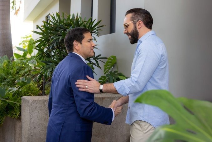 Marco Rubio y Nayib Bukele. Foto: Cortesía.