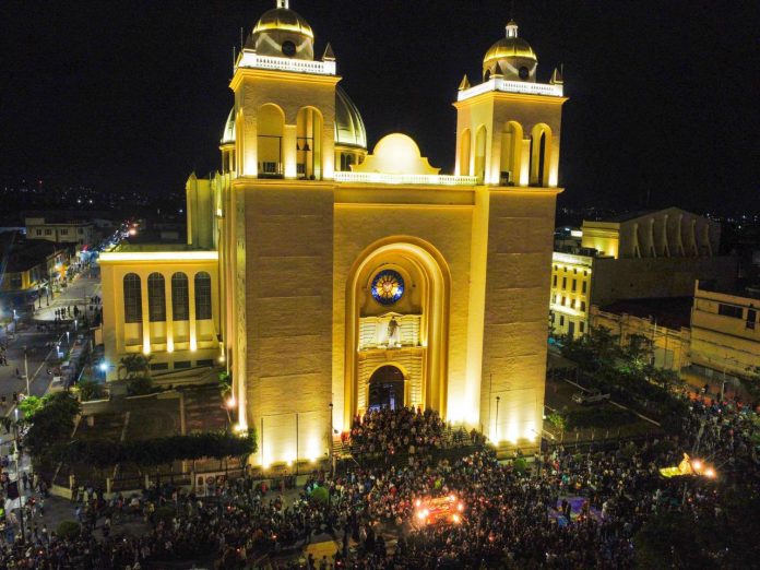 Centro Histórico de San Salvador, durante conmemoración del Viernes Santo (18.04.2025)