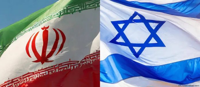 Las banderas de Irán y de Israel, yuxtapuestas en una doble fotografía. Imagen de referencia. Foto: Cortesía.