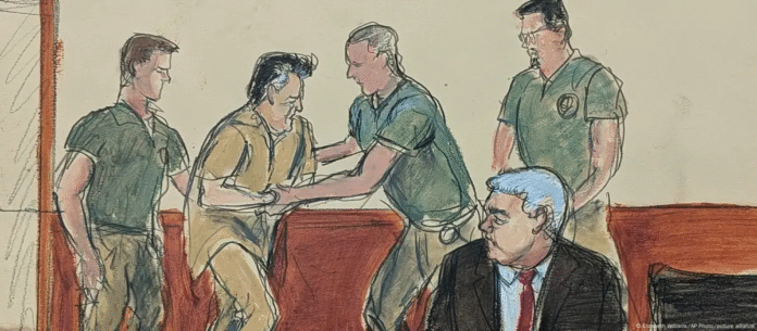 Parte del juicio a puerta cerrada contra el "Mayo" Zambada en Nueva York. Foto: Cortesía.