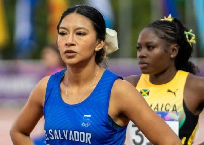 Almendarez estuvo en Paraguay, llegó hasta las semifinales del torneo de 100 metros vallas, en el evento multideportivo juvenil. Foto cortesía: Fedeatletismo.