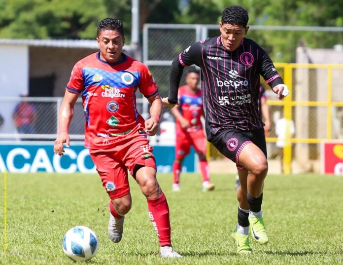Cacahuatique Inter El equipo de la zona central no logró marcar ante los orientales a pesar de la superioridad numérica. Foto cortesía: CD Cacahuatique.