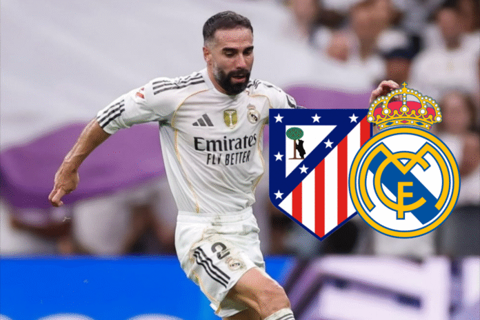 Dani Carvajal Carvajal dio declaraciones en zona mixta luego de la derrota de su club. Foto cortesía: Real Madrid.
