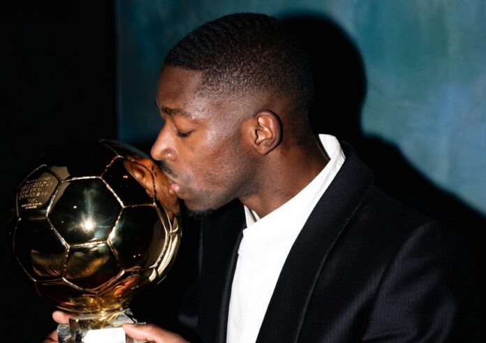 Dembélé Dembélé fue el mejor de la temporada para el 73% de los votantes. Foto cortesía: Balón de Oro.