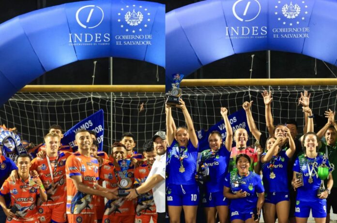 Garita Palmera y Barra de Santiago Garita Palmera y Barra de Santiago celebrando sus títulos. Foto cortesía: INDES