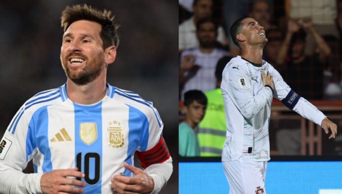 Los dos máximos ganadores del balón de oro siguen haciendo historia. Fotos cortesía: CONMEBOL y UEFA.