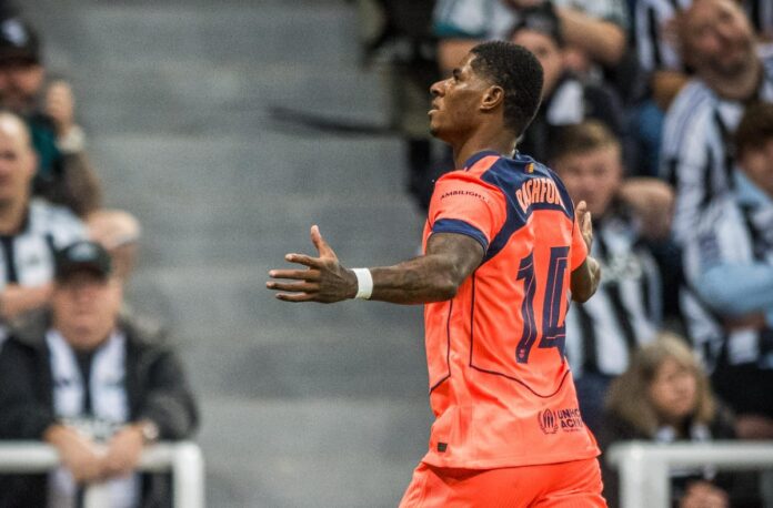 Rashford anotó sus primeros dos goles con los "Azulgranas". Foto cortesía: FC Barcelona.