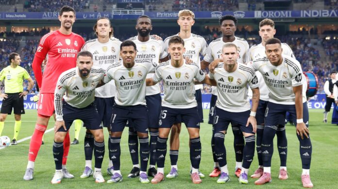 Real Madrid rudiger El único juego del defensor alemán como titular esta temporada fue en la jornada dos, ante el Real Oviedo, de visitante. Foto cortesía: Real Madrid.