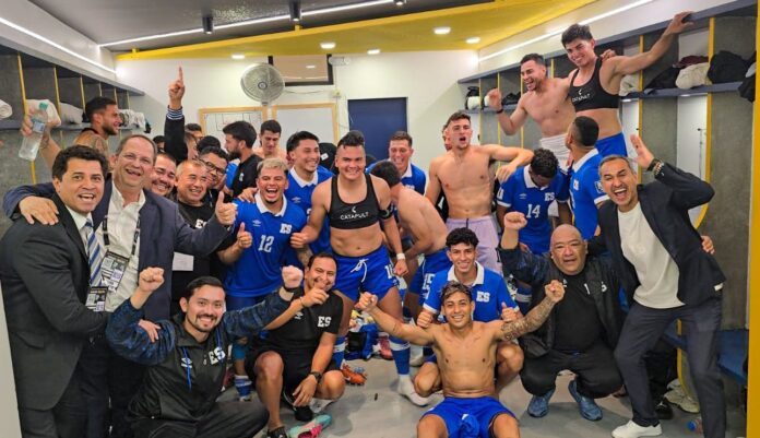 Selección salvadoreña El combinado nacional se colocó líder del grupo A. Foto cortesía: La Selecta.