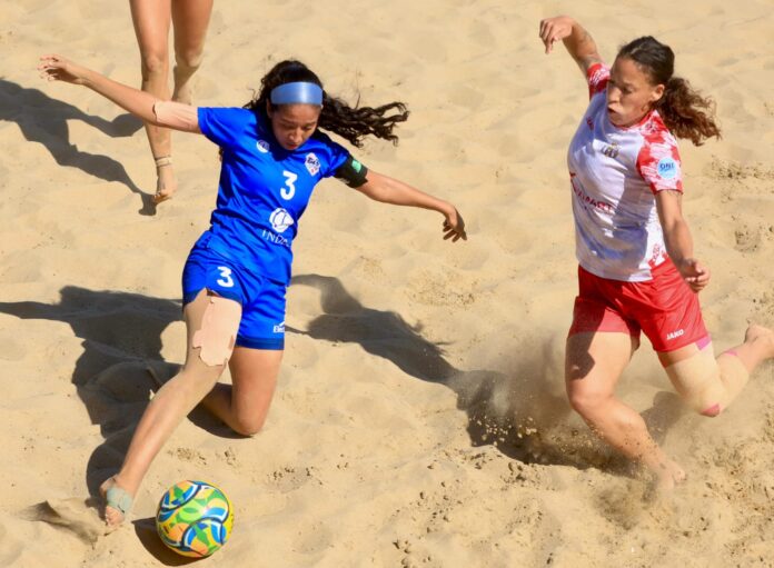 Las 'Cuscatlecas' no pudieron entrar al partido que definirá el campeonato. Foto cortesía: INDES.