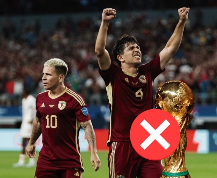La 'Vinotinto' se quedó sin al clasificación repechaje que se disputará en Marzo de 2026. Foto cortesía: Selección Venezolana de Fútbol.
