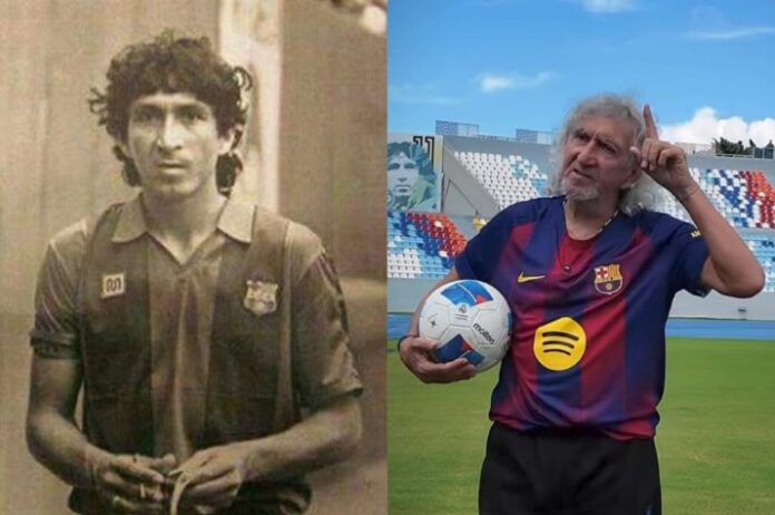 Jorge "Mágico" jugará con los catalanes cuarenta años después. Fotos cortesía: Mundo Deportivo y Real Madrid vs Barcelona Leyendas.