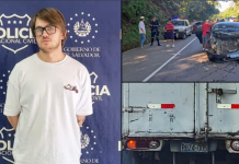 Detienen a presunto responsable de un triple accidente de tránsito en San Miguel Oeste Foto: Cortesía.