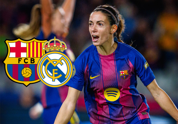 La celebración de Aitana en su cuarto gol en Montjuic. Foto cortesía: FC Barcelona Femení.