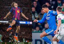 El Real Madrid dejó ir puntos y el Barça ganó: así quedó la tabla de LaLiga en España Fermín fue el MVP en el juego del Barça, Bellingham anotó el empate para el Madrid. Fotos cortesía: FC Barcelona y Real Madrid.