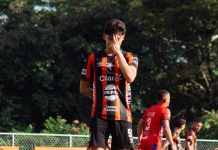 Águila venció a Cacahuatique en el Derbi Migueleño 'Cané' como es conocido Carlos Garay, guió al equipo con más títulos de San Miguel a la victoria. Foto cortesía: CD Águila.