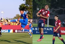 En Centroamérica, solo El Salvador y Costa Rica sumaron en el Mundial Sub-17 Costarricenses sumaron en la primera fecha y Salvadoreños en la segunda. Fotos cortesía: FESFUT y FCRF.