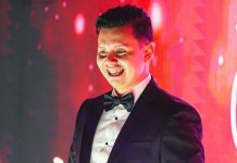 Flavio Alvarenga se desvincula de Inter FA Alvarenga el día de la presentación del equipo. Foto cortesía: Inter FA.