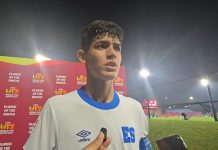 Emerson Guardado, futbolista de la Sub-17: “Todavía hay posibilidades, nada es imposible” Guardado fue titular y capitán en la goleada que sufrió el combinado salvadoreño: Foto cortesía: La Selecta.