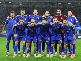 Italia puede quedar fuera del Mundial por tercera ocasión consecutiva: se definió el sorteo del repechaje europeo El once de la 'Azzurri' en su último juego. Foto cortesía: Selección Italiana.