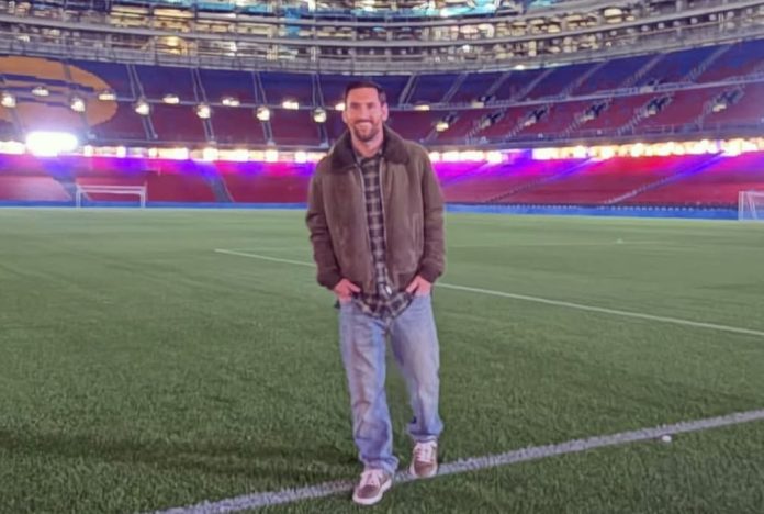 La foto que compartió el argentino en el estadio 'Blaugrana'. Foto cortesía: Leo Messi en Instagram.